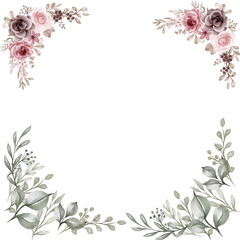 vintage floral frame