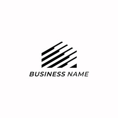 design logo creative home and line