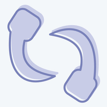 recommend clip art: Icon Leech. related to Insects symbol. two tone style. design editable