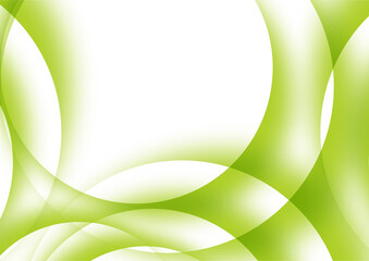 FRESH GREEN CIRCLE ABSTRACT BACKGROUND DESIGN