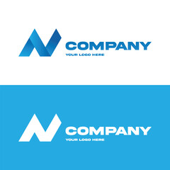N Modern Letter Logo vector eps for company, business, corporate, startup, ecommerce
