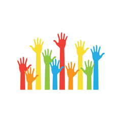 Obraz premium Colorful hand for Autism Awareness Day