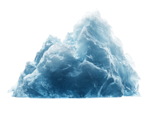 Majestic Iceberg in Arctic Ocean: A Glacial Colossus of Blue Ice