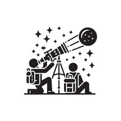 Collection of cinema and movie icons showing people symbols and concepts in a cartoon vector style