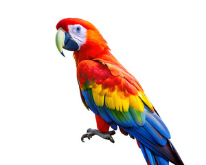 Fototapeta premium Scarlet Macaw in Lush Tropical Foliage