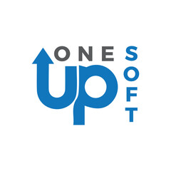 Modern One Up Soft Logo symbolizing innovation, growth, and smart software solutions—perfect for tech startups, SaaS companies, or businesses focused on digital transformation.