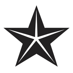 Obraz premium star silhouette vector graphic