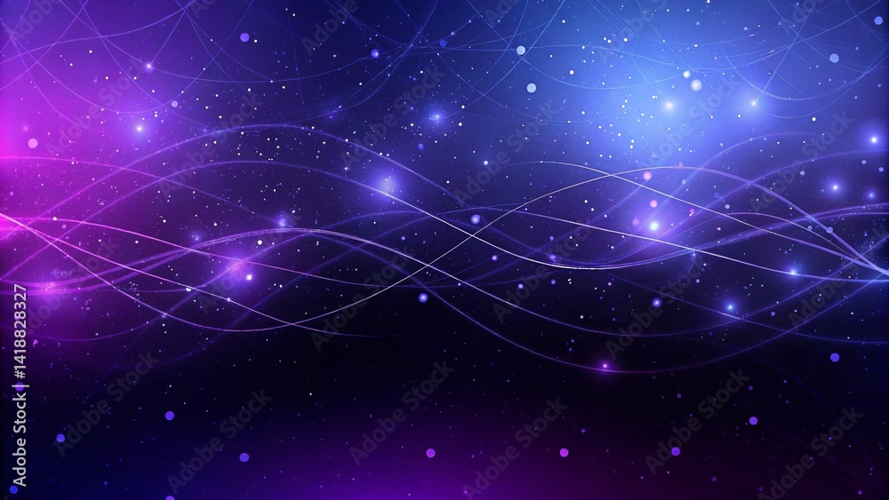 Poster purple and blue abstract network background soft pastel background for graphic design templates, lig