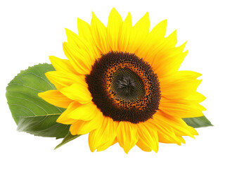 Obraz premium Vibrant Yellow Sunflower Close-Up Photography: A Stunning Floral Image