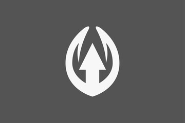 arrow and fangs emblem logo