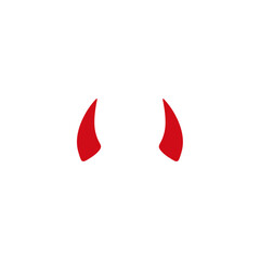 Devil horns icon. Monster carnival vector element.