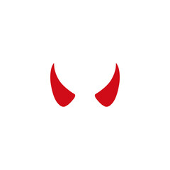 Devil horns icon. Monster carnival vector element.
