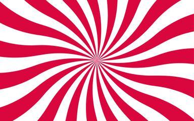 Abstract vibrant optical illusion pattern and radial orange with white stripes. Summer sunny and radial sunrise or sunset light retro design. Magic Sun beam ray pattern. Classic sun rays swirl. 