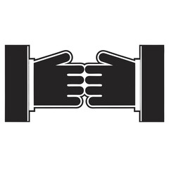 Handshake symbol of agreement partnership and business deal