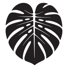 Minimalist Vector Black silhouettes Leafy Plant Logo. with white background