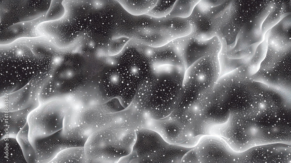Canvas Prints abstract cosmic nebula swirling in deep space