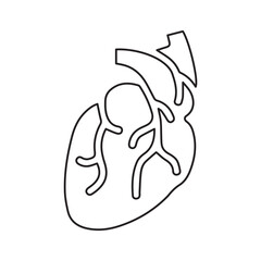 hearth human line icon