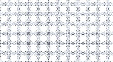 Seamless floral vector pattern forming grid with soft dots, generating delicate geometric texture for fabric design, wallpaper, and decorative backgrounds