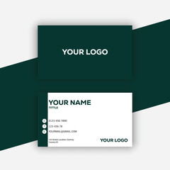 vector business card template, minimalist card design