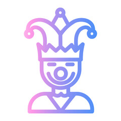entertainment Line Gradient Icon
