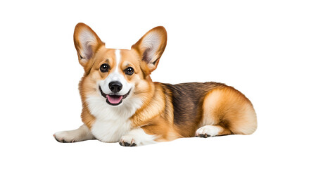 Adorable Corgi Dog with No Background  Ready for Projects, isolated on transparent background