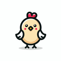 cute chick vector image