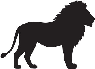 Lion silhouette icon vector illustration