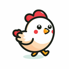 cute chick vector image