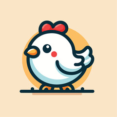 cute chick vector image