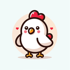 cute chick vector image