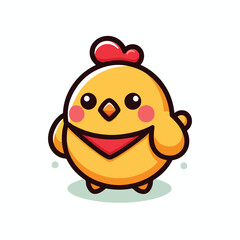 cute chick vector image