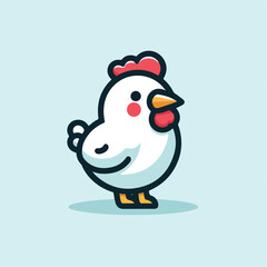 cute chick vector image