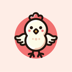 cute chick vector image