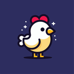 cute chick vector image