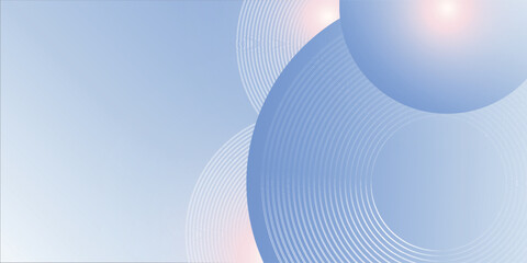 Abstract blue modern background with circle elements. Digital technology concept. vector illustration style