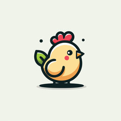 cute chick vector image