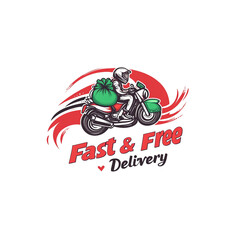 Vector icon of fast delivery, with text FAST DELIVERY, on a transparent background