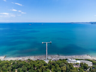 sea view of the sea from Burgas , Bulgaria