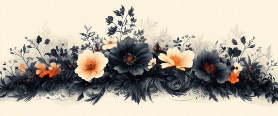 Hand drawn ornamental borders and frames vector set for invitations greeting cards doodle line art floral geometric botanical black and white ink illustration
