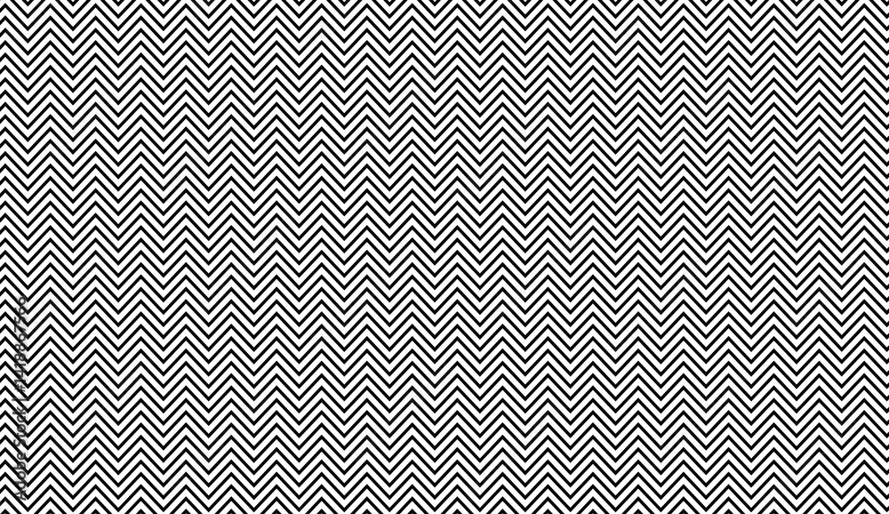 Poster geometric zigzag pattern repeating with smooth continuity, creating dynamic visual texture