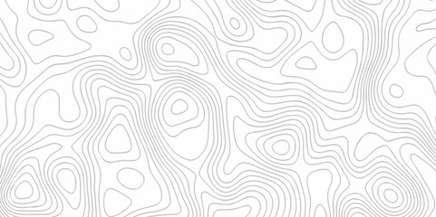 Topographic map background geographic line map with seamless ornament design. The black on white contours vector topography stylized height of the lines map.	