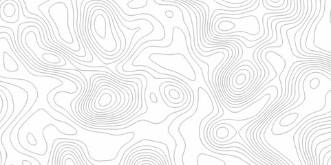 Topographic map background geographic line map with seamless ornament design. The black on white contours vector topography stylized height of the lines map.	