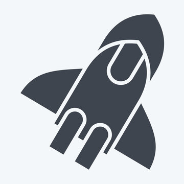 Icon Star Up. related to Cryptocurrency symbol. glyph style