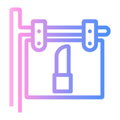 beauty salon Line Gradient Icon