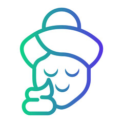 beauty Line Gradient Icon