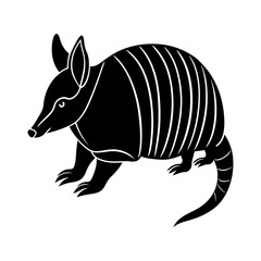 armadillo-vector-silhouette illustration