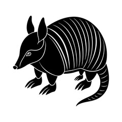 armadillo-vector-silhouette illustration