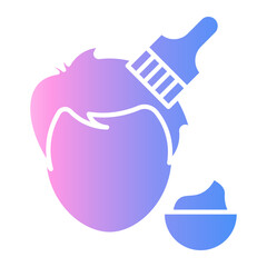 man hair Gradient icon