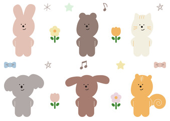 どうぶつ＋素材