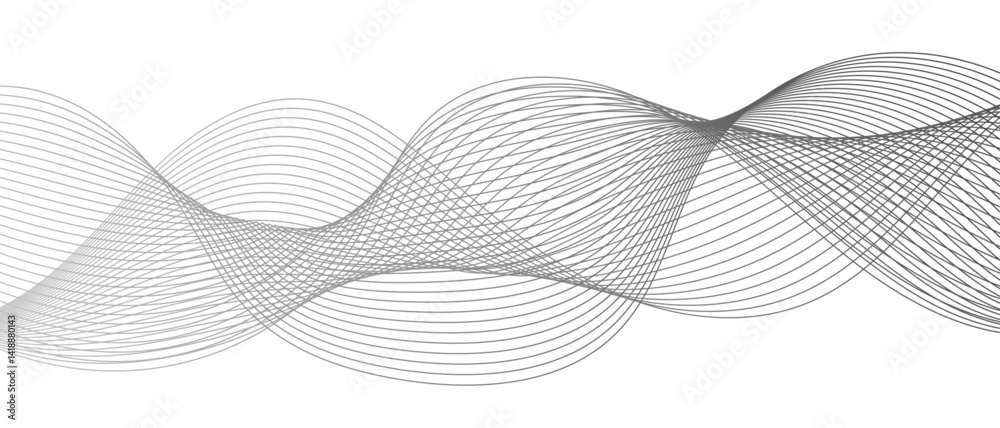 Wall mural modern wave abstract background vector background with curved shapes. geometric design used for para